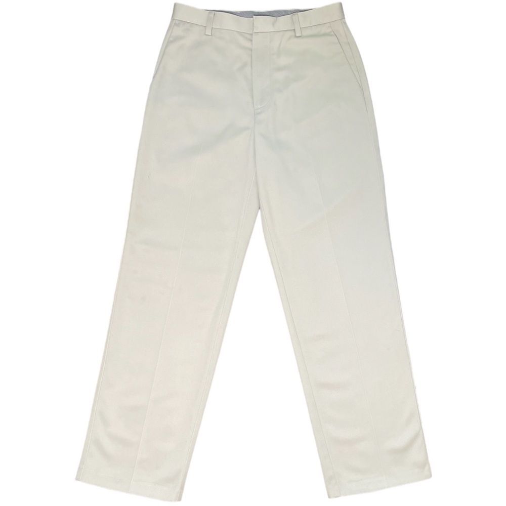 Dockers Men's White Dress Pants Flat Front Chino Trousers Waist 30